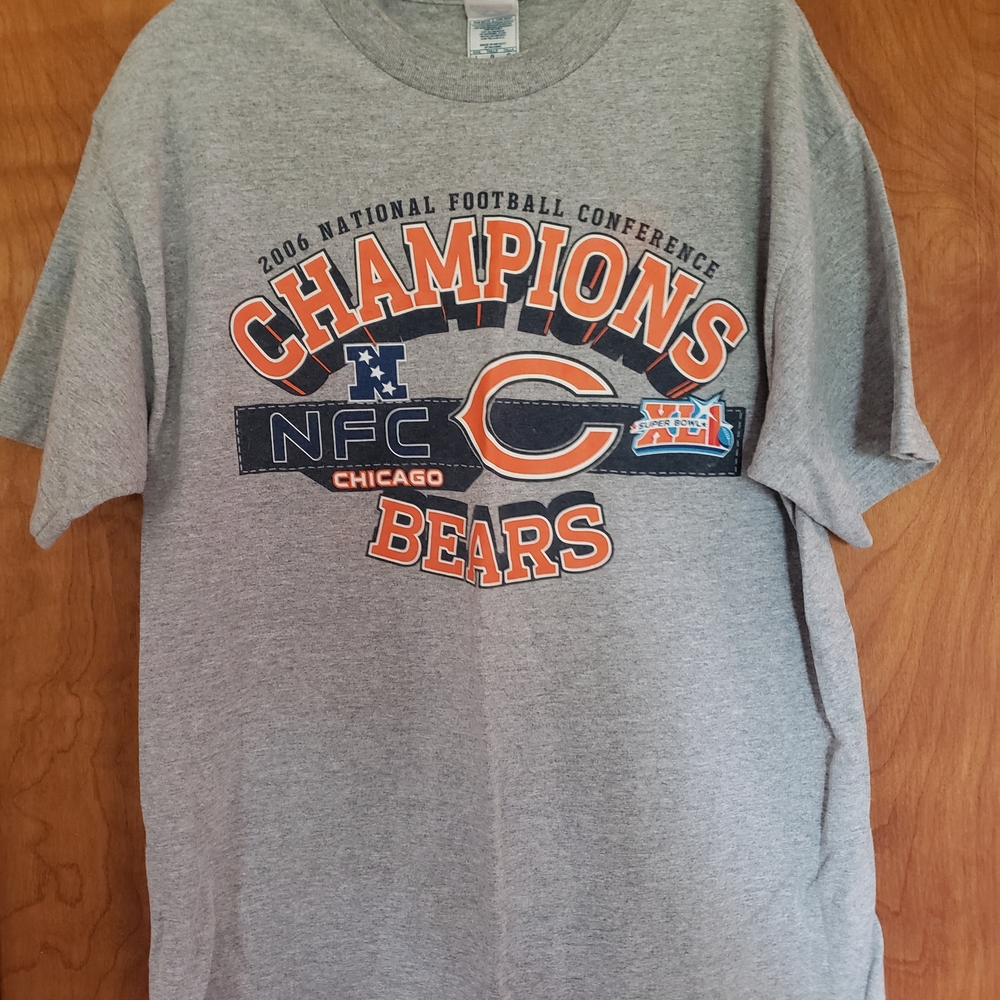 Chicago Bears 2006 NFC Champions Gray Short Sleeve Tee